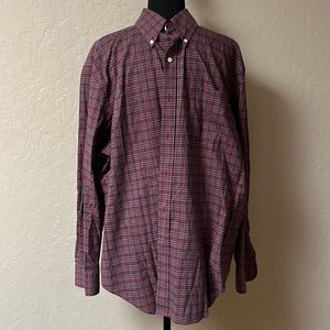 Lauren Ralph Lauren Red and Blue Plaid‎ Casual Button Down Shirt